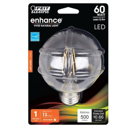 Bulb LED 60G25 White Globe